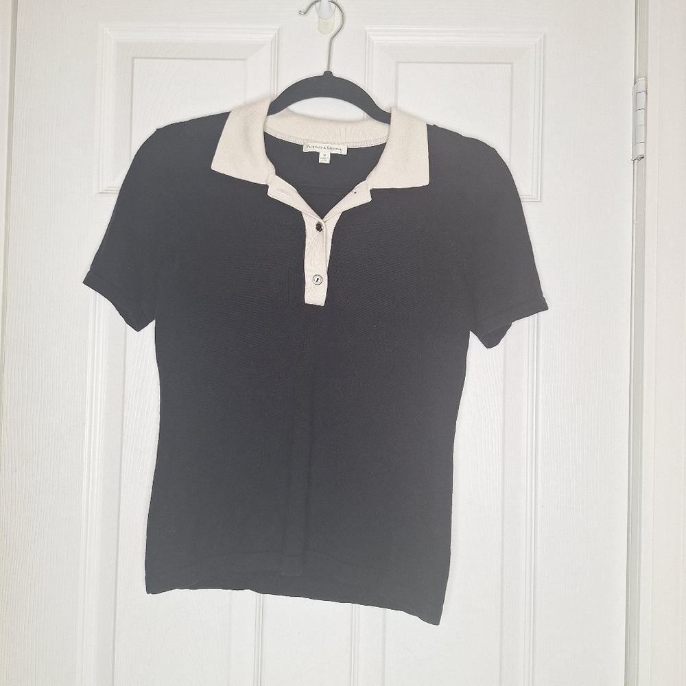 Fairway & Greene Cashmere Blend Shirt Sweater Size Medium